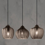 Nordic Style Wavy Glass Pendant Ceiling Light