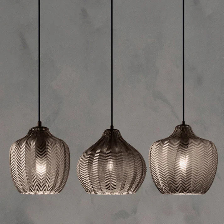Nordic Style Wavy Glass Pendant Ceiling Light