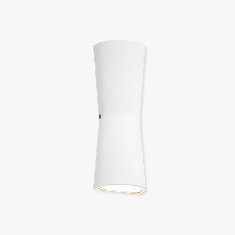 Orr Minimalist Torch Metal Acrylic LED Outdoor Wall Lamp