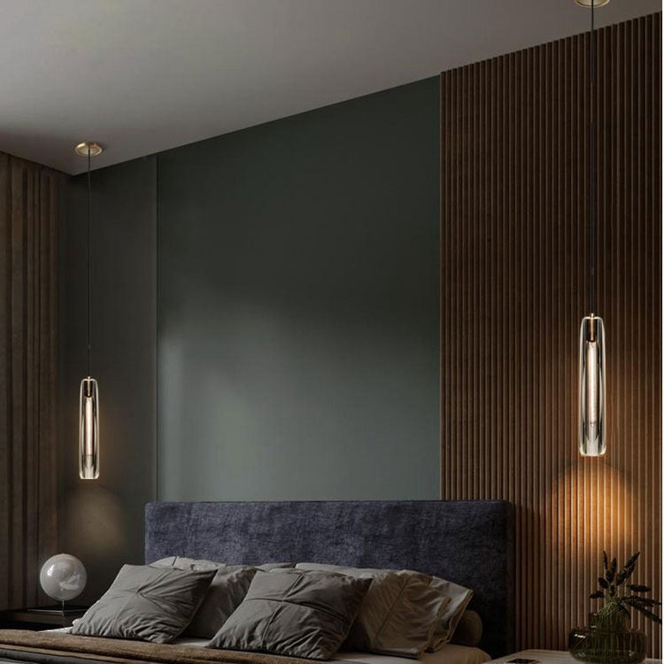 Aurora Luxe Modern Crystal Glass Pendant Light