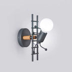 Retro Iron Art Staircase Wall Light
