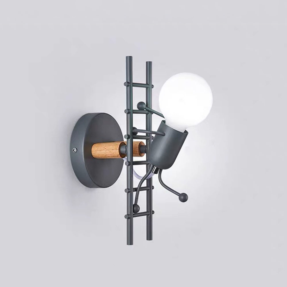 Retro Iron Art Staircase Wall Light
