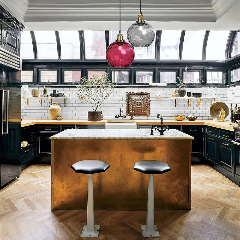 Modern LED Nordic Ceiling Glass Ball Pendant Light