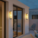 HaloGuard Semi Dome Outdoor Glass Wall Lamp