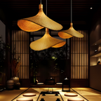 Rustic Raphia Charm Rattan Light