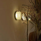Nordic Luminous Dimple Glass Modern Wall Light