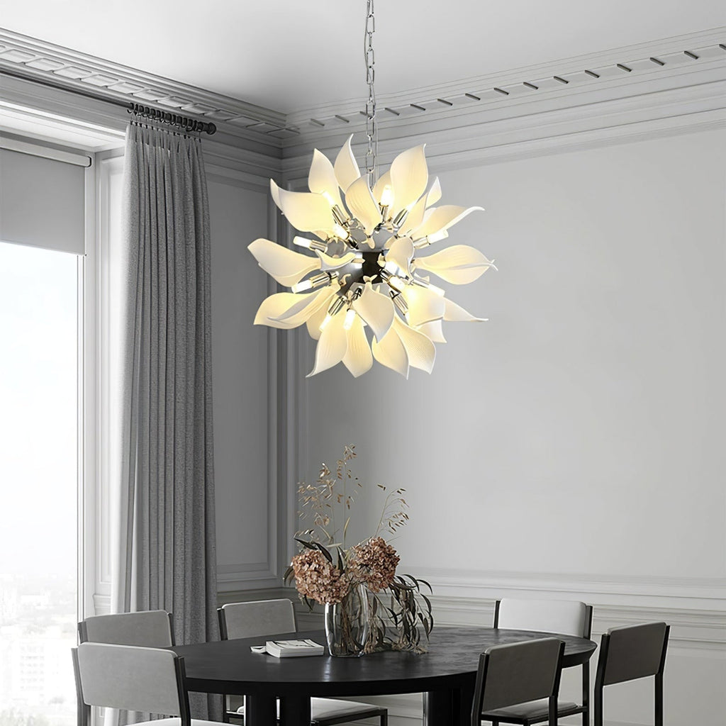 Petaline Bloom Ceramic Floral Pendant Light