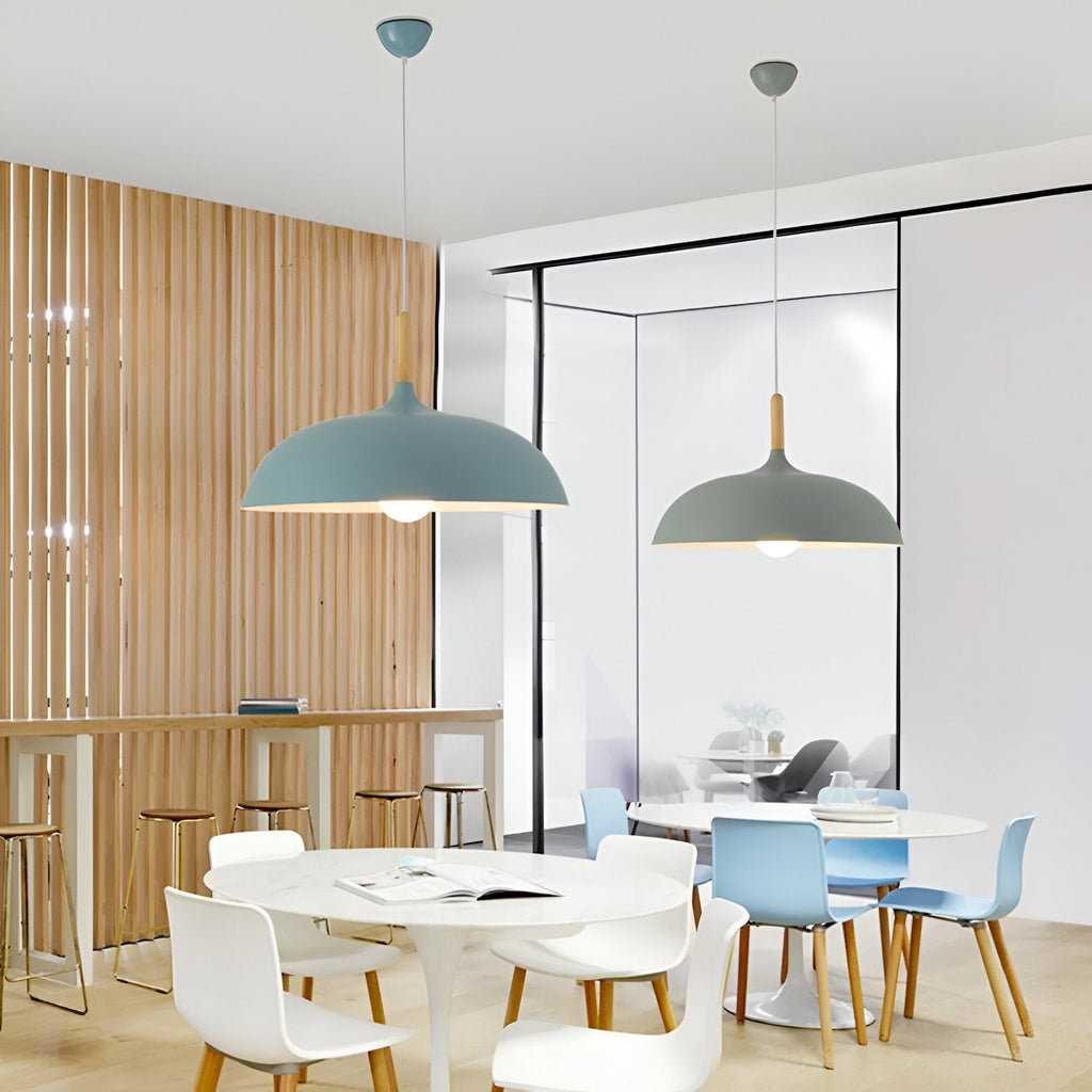Nordic Style Wood Iron Art Pendant Light