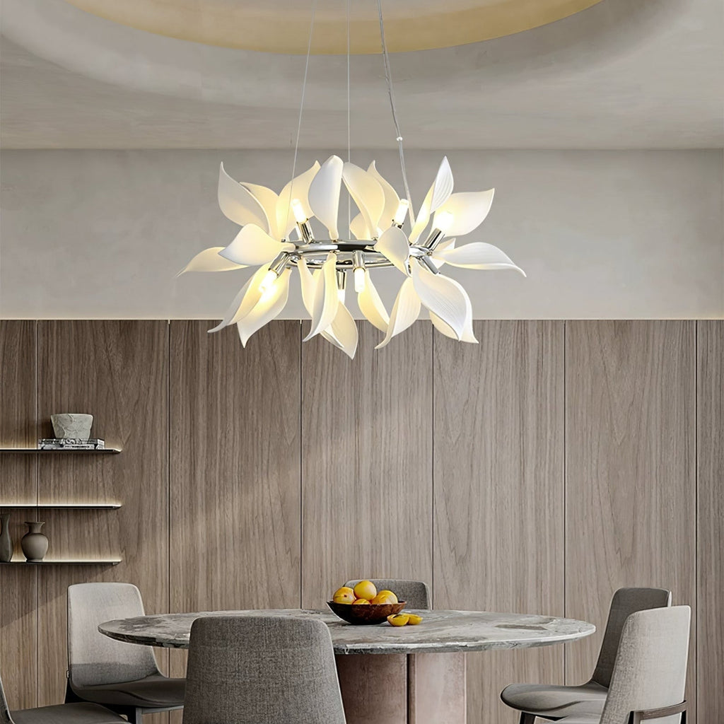 Petaline Bloom Ceramic Floral Pendant Light