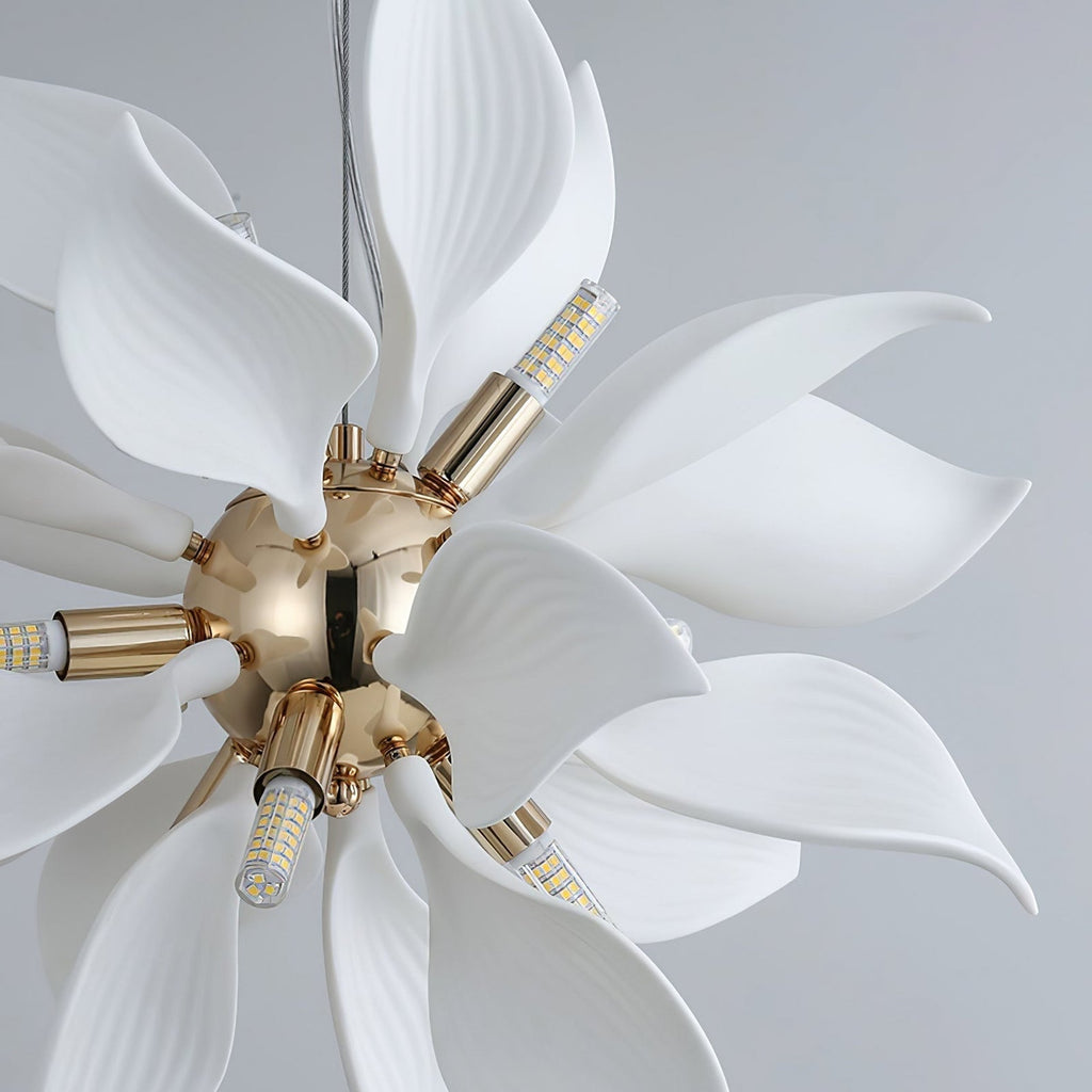 Petaline Bloom Ceramic Floral Pendant Light
