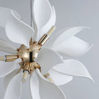 Petaline Bloom Ceramic Floral Pendant Light