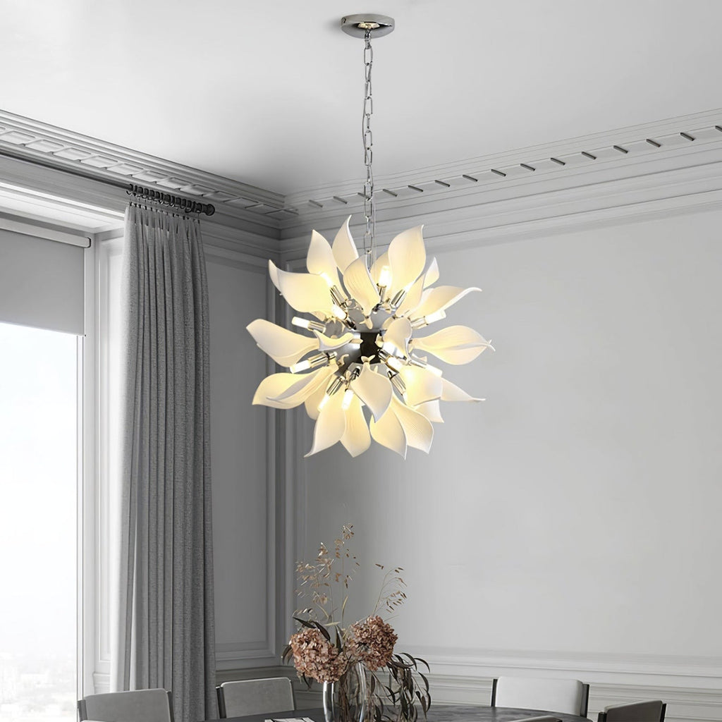Petaline Bloom Ceramic Floral Pendant Light