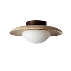 Natural Nordic Minimalist Travertine Ceiling Light