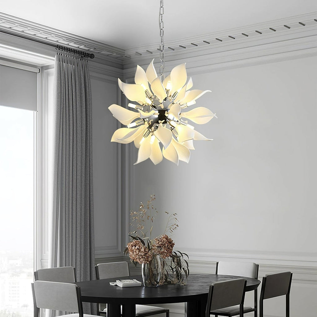 Petaline Bloom Ceramic Floral Pendant Light