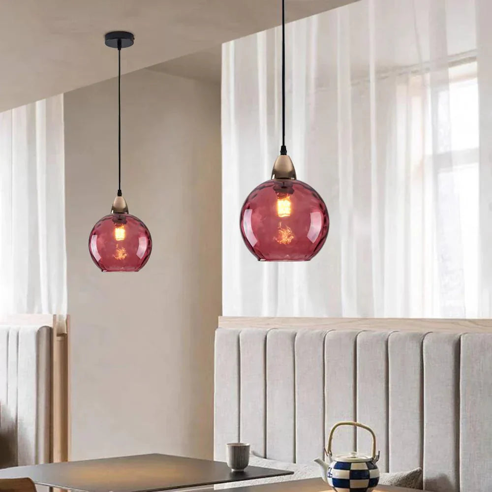 Modern LED Nordic Ceiling Glass Ball Pendant Light