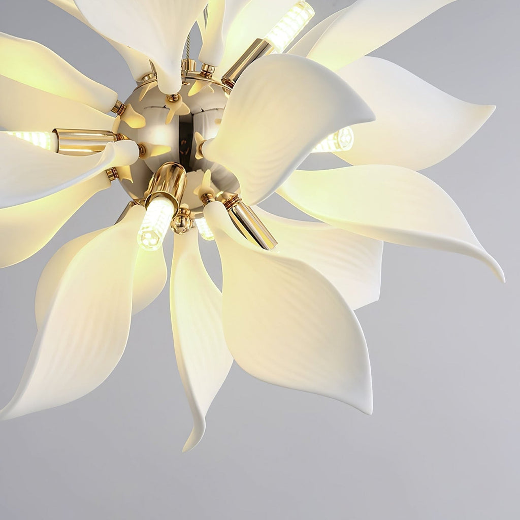 Petaline Bloom Ceramic Floral Pendant Light