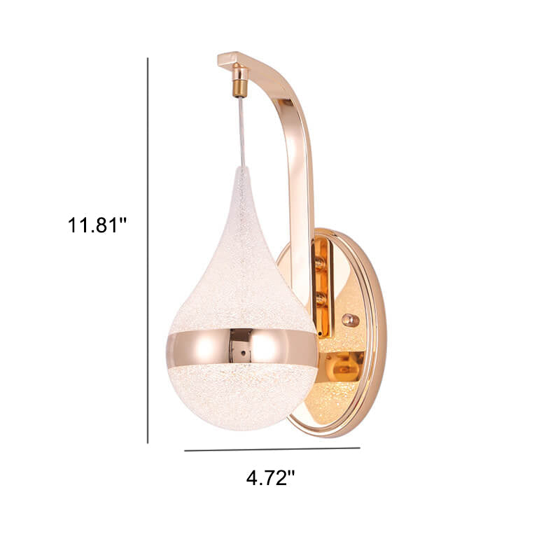 Drop Shape Modern LED Wall Light