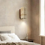 Wabi-Sabi Aura Travertine Wall Light