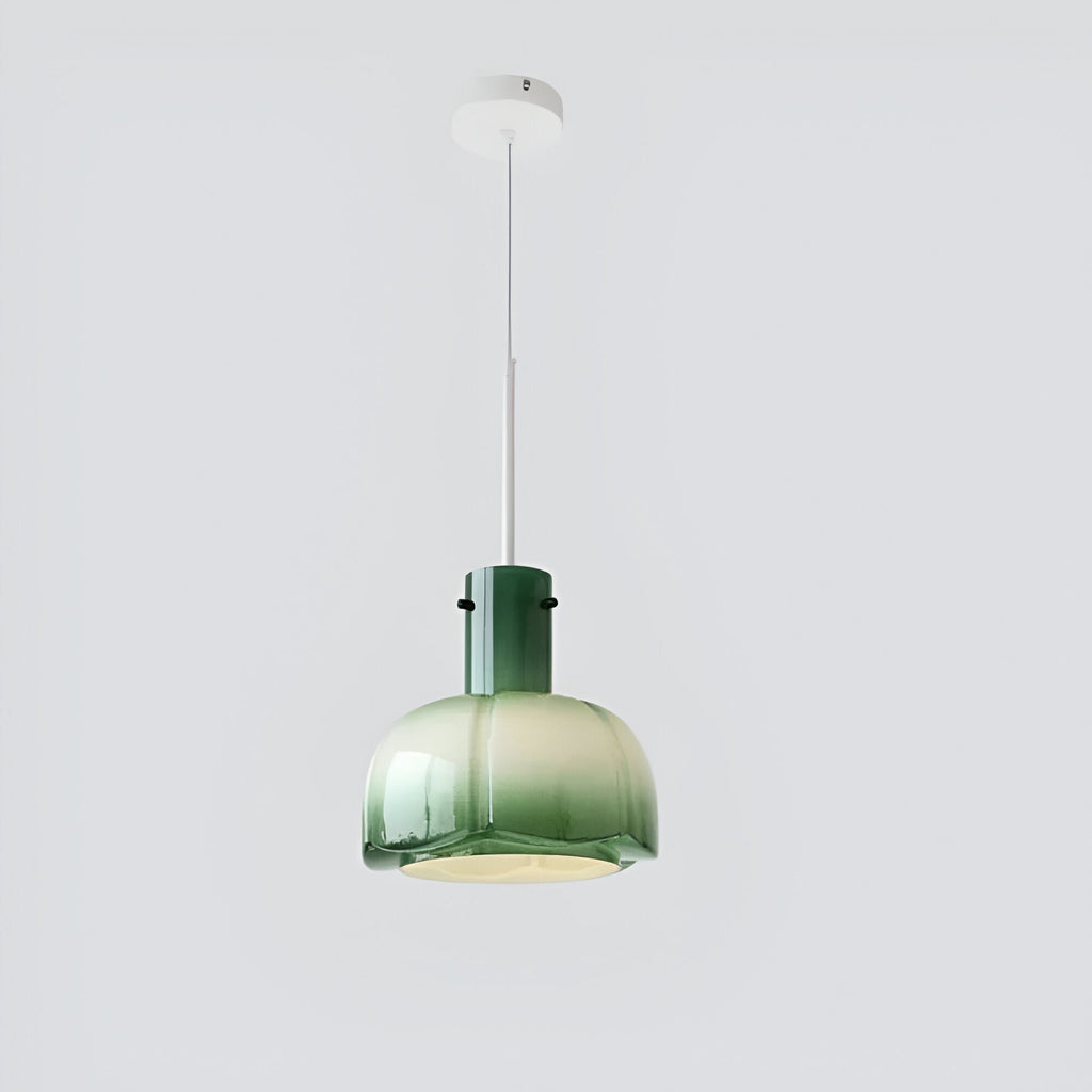 Nordic Flower Shaped Glass Pendant Light