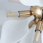 Petaline Bloom Ceramic Floral Pendant Light