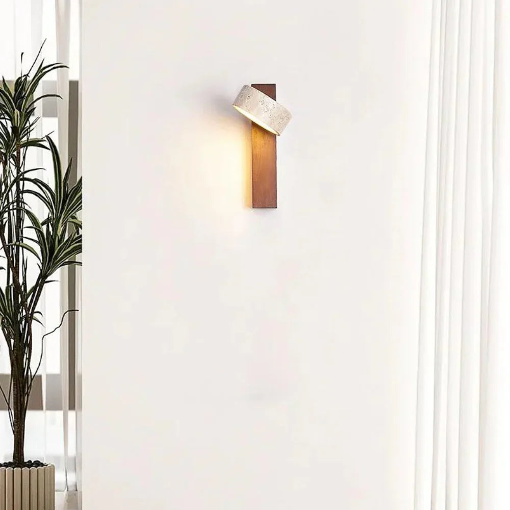 The Shine of the Palace Travertine Wall Light