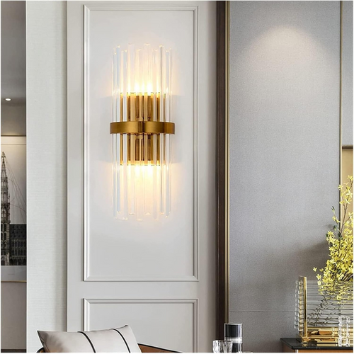 Crystal Gold Wall Light