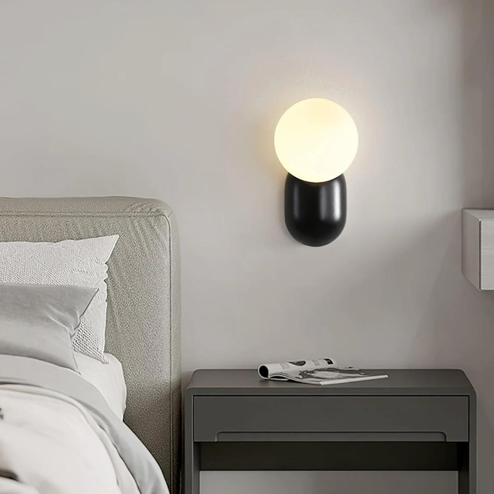 Luma Nordic Glass Orb Wall Light