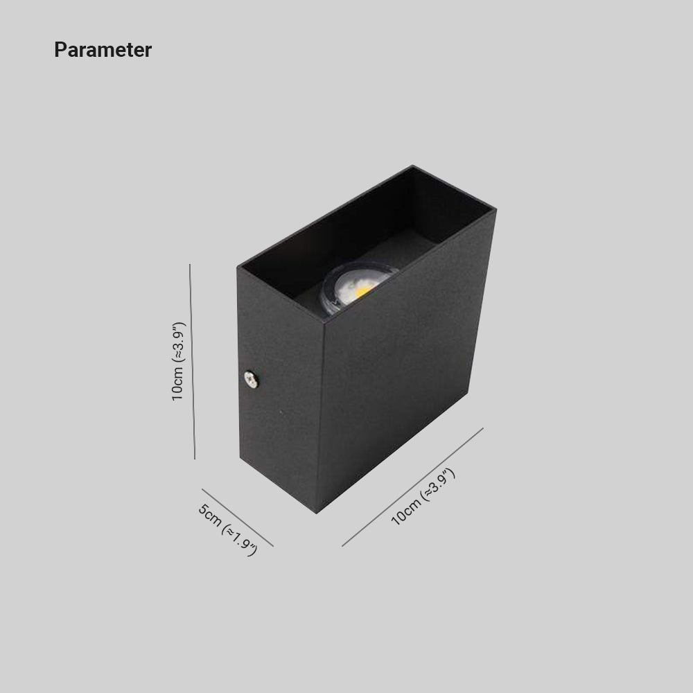Modern Adjustable Square LED Outdoor Wall Light