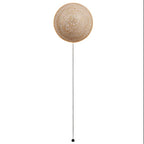 Amber Loft Travertine Round Sconce Wall Light