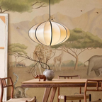 Japandi Silk Veil Pendant Light