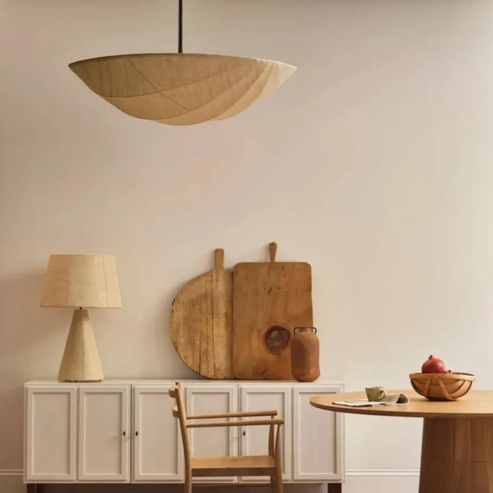 The Wabi-Sabi Canvas Linen Ceiling Light