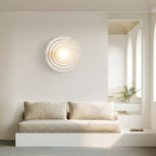 Wabi-Sabi Resin Round Circle Wall Light
