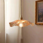Lotus Glow Vintage Glass Pendant Light