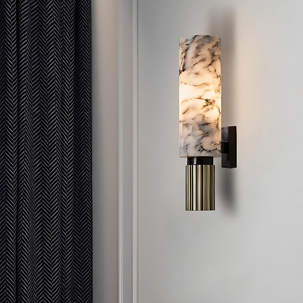 The Polished Marble Minimalist Metal Wall Light