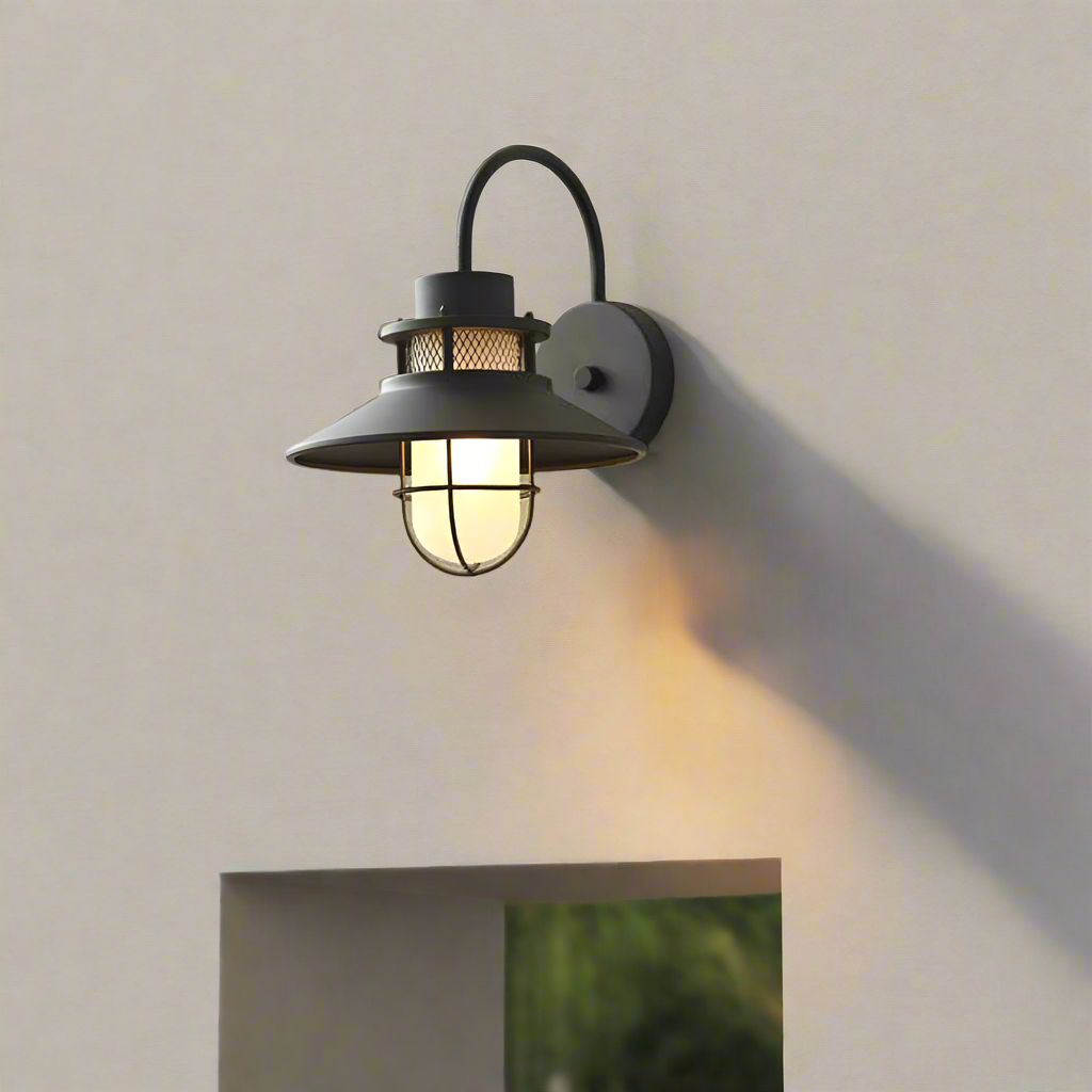 Luminous Outdoor Torch Metal Outdoor Wall Lamp