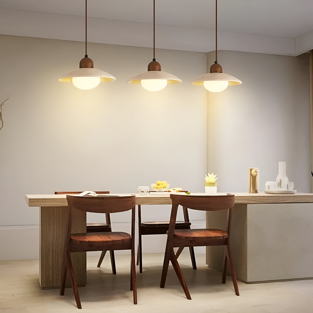Elara Japandi Wood Elegance Pendant Light