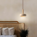 Tivoli's Enchanting Oval Travertine Ceiling Lamp