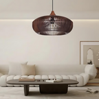 The Halo of Zen Japandi Wood Pendant Light