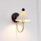 Nordic Solid Wood Bedside Wall Light