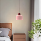 Nordic Iron Body Two-Tone Glass Pendant Light
