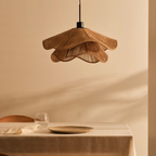 Cape Points Boho Natural Jute Fiber Pendant Light