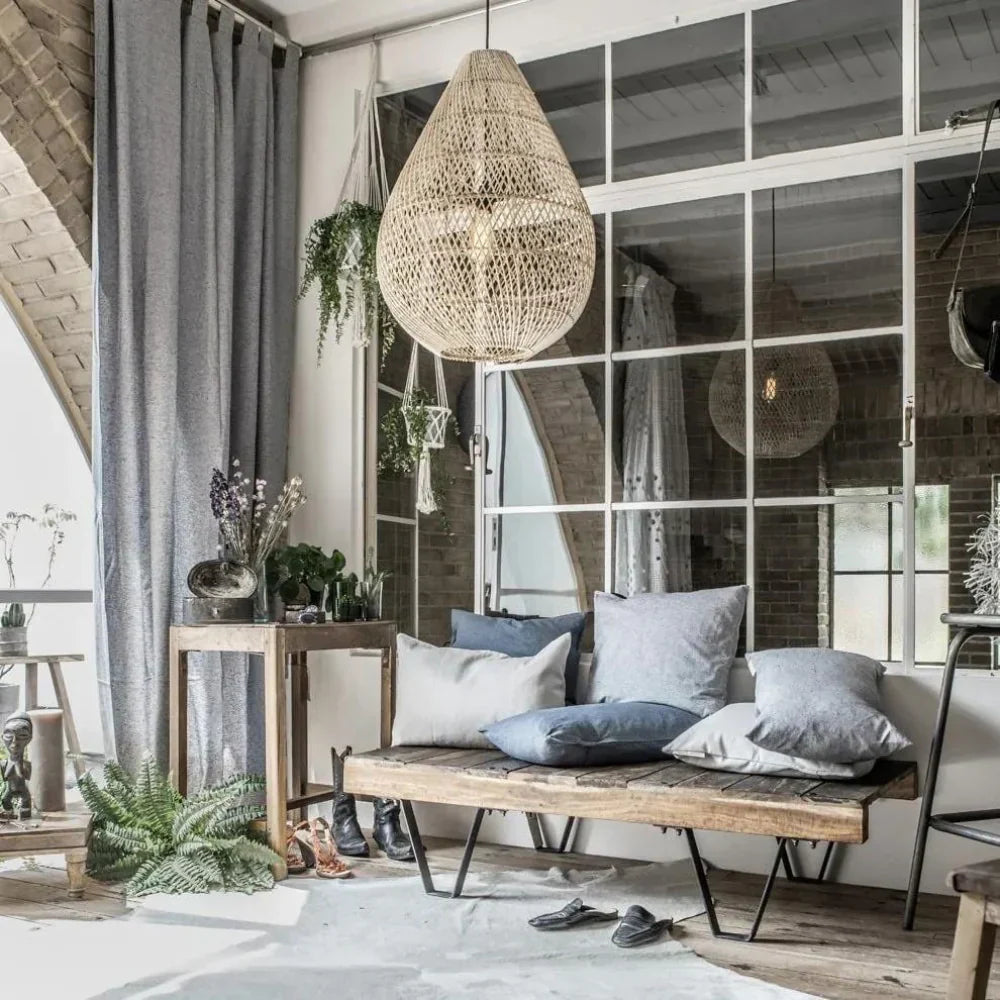 The Bohemian Thread Rattan Pendant Light