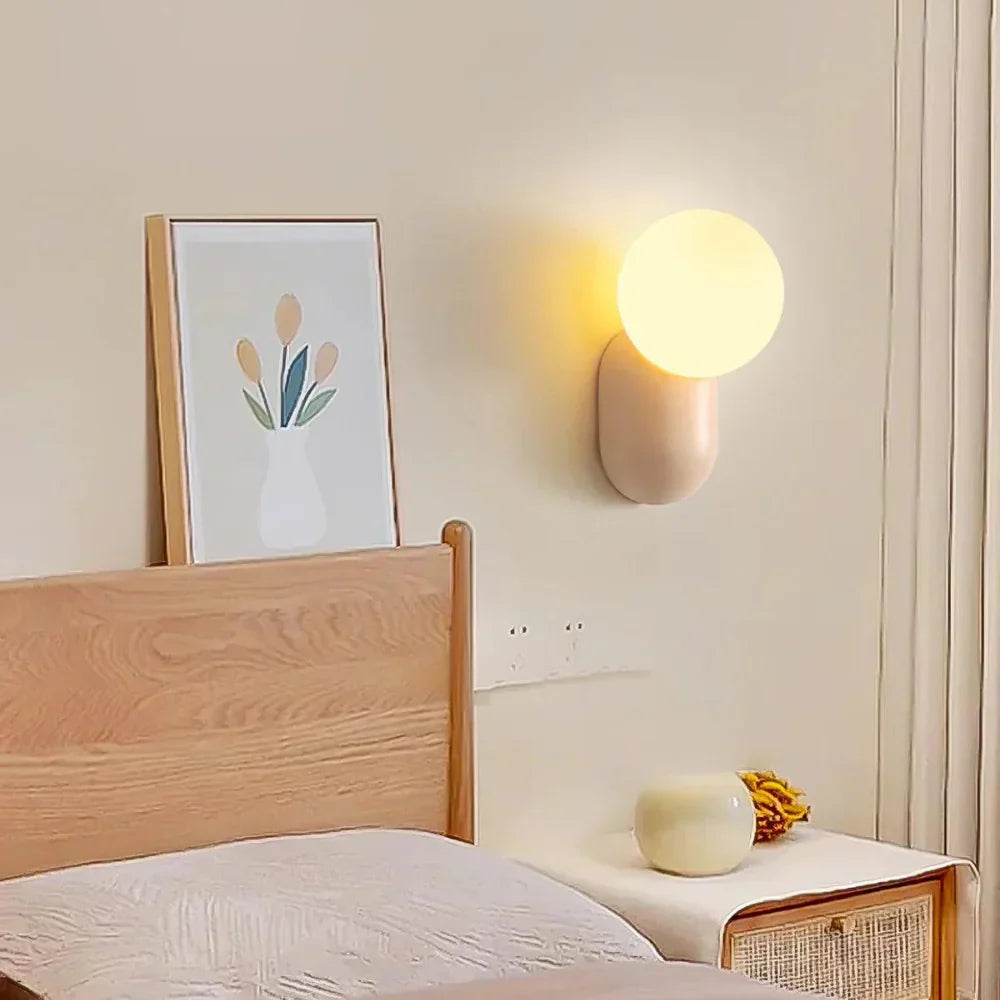 Luma Nordic Glass Orb Wall Light