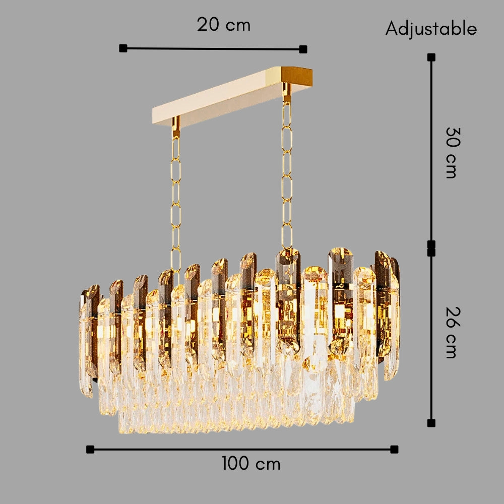 Nordic Crystal Tiered Chandelier