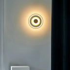 The Shimmering Glow Premium Minimalist Brass Wall Light