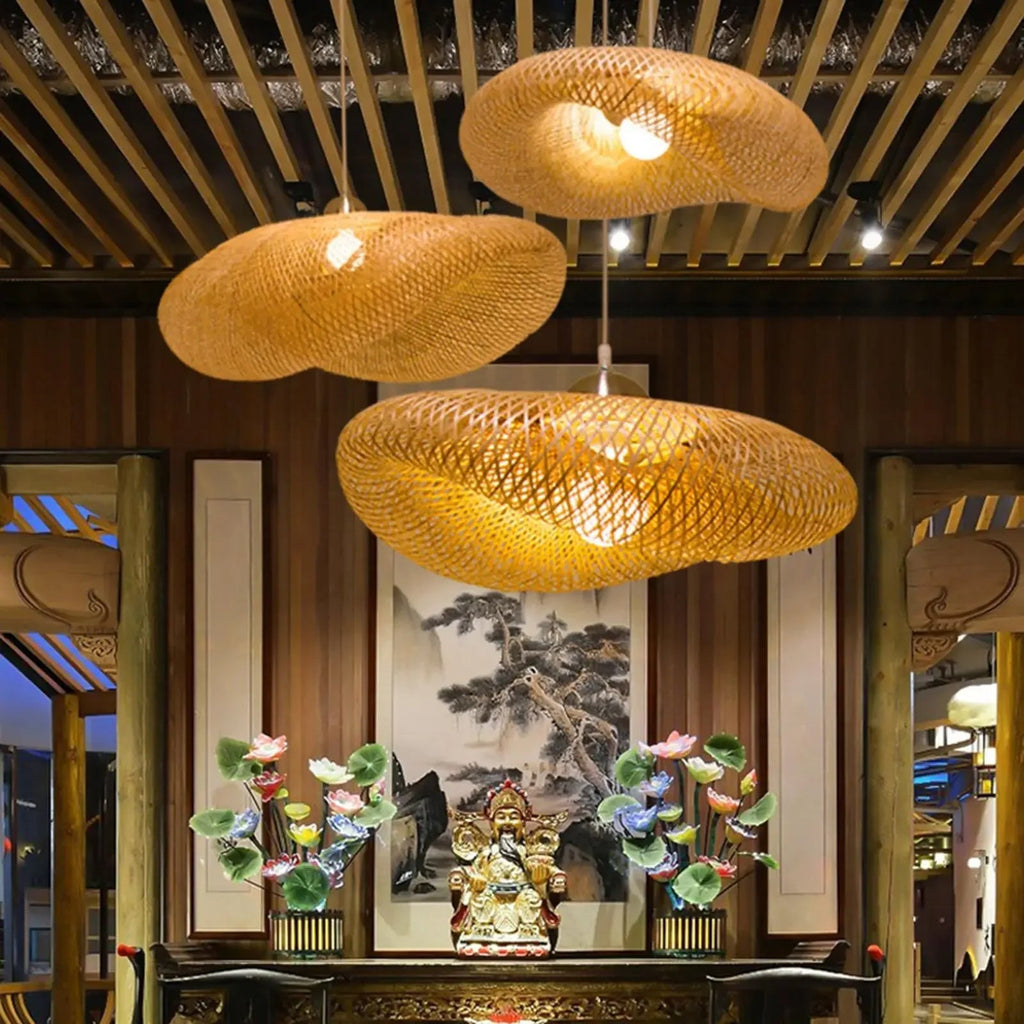 Aira Handwoven Natural Bamboo Pendant Light