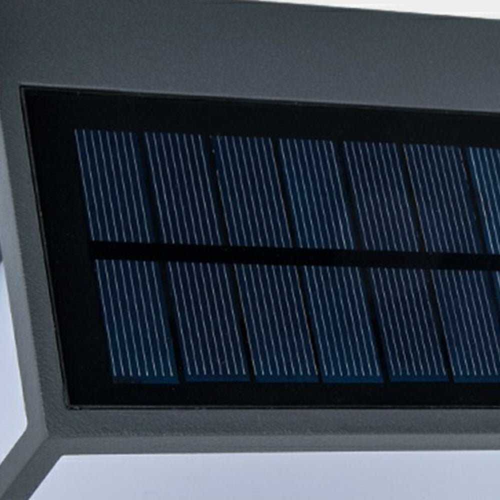 Modern Rectangular Acrylic Sensor Solar Powered IP65 Waterproof Outdoor Wall Light