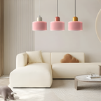 Nordic Iron Body Two-Tone Glass Pendant Light