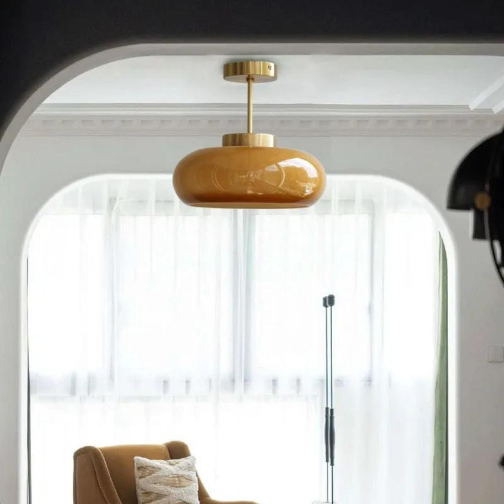 Shard Nordic Brass Glass Pendant Light