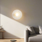 Wabi-Sabi Resin Round Circle Wall Light